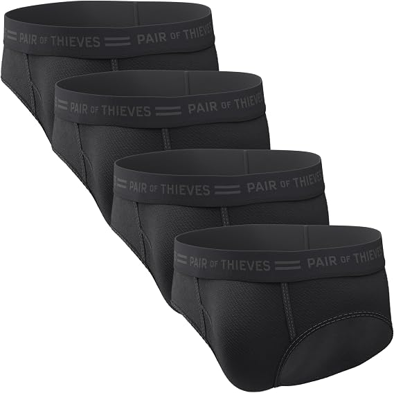 Pair of Thieves Men Every Day Kit Cotton Briefs | Underwear for Men | Soft, Tagless, Cotton Spandex Blend | Moisture Wicking