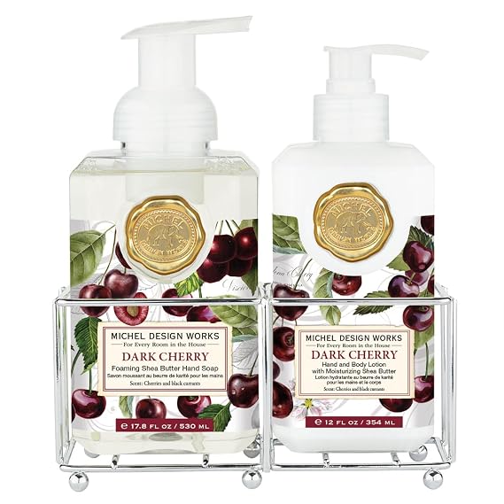Michel Design Works Hand Care Caddy, Dark Cherry
