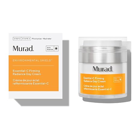Murad Essential-C Firming Radiance Day Cream - Vitamin C - 1.7 Fl Oz | Nourishing face cream with Vitamin C, Ceramides & Marrubium nourishes, strengthens and smooths skin for a brighter appearance