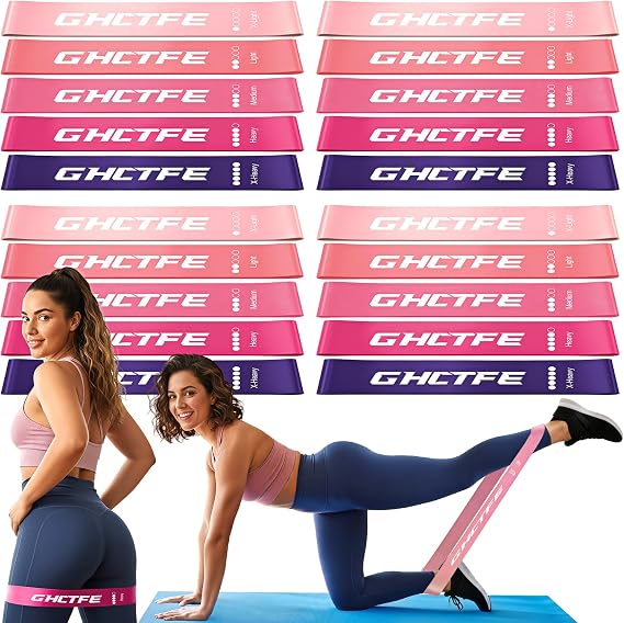 20/100PCS Resistance Bands Bulk Set for Trainers, Small Groups & Fitness Classes, Mini Bands for Glutes, Legs, and Core Workouts, Loop Exercise Bands with Storage Bag, Gift for Workout Buddies