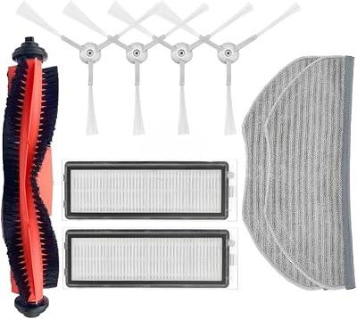 Compatible for Xiaomi Mi G1 MJSTG1 MI Robot Vacuum Mop Roller Brush Side Brush Filter Mop ClothAs Shown b