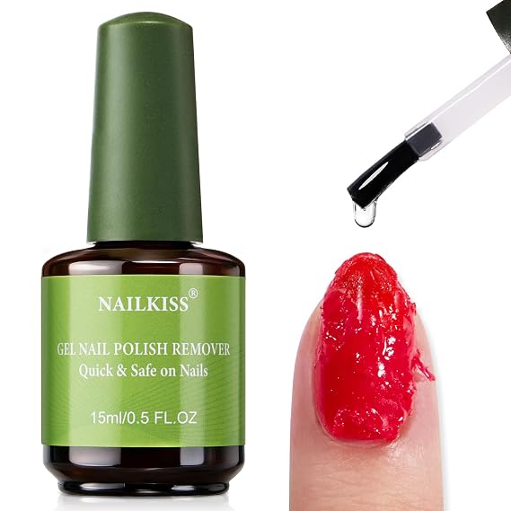 15ML Gel Nail Polish Remover, Professional Gel Polish Remover for Nails, Quick & Easy Polish Remover In 2-5 Minutes, No Need for Foil Soaking Or Wrapping
