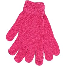 Undercover Ladies Thermal Chenille Knit Gloves GL148B Berry Pink