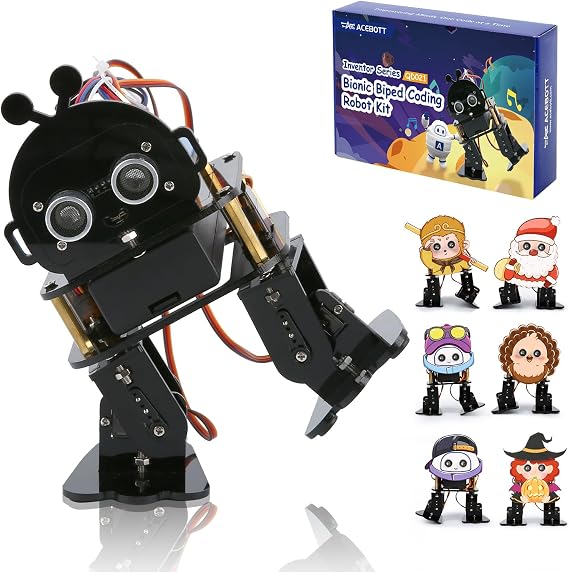 ACEBOTT Robotics for Kids Ages 12-16,Bionic Biped Robot Kit for Arduino ESP32, STEM Science Kits, Cool Engineering Building Toys, Science Coding Kit for 12+ Boys Girls Teens and Adults Unique Gifts