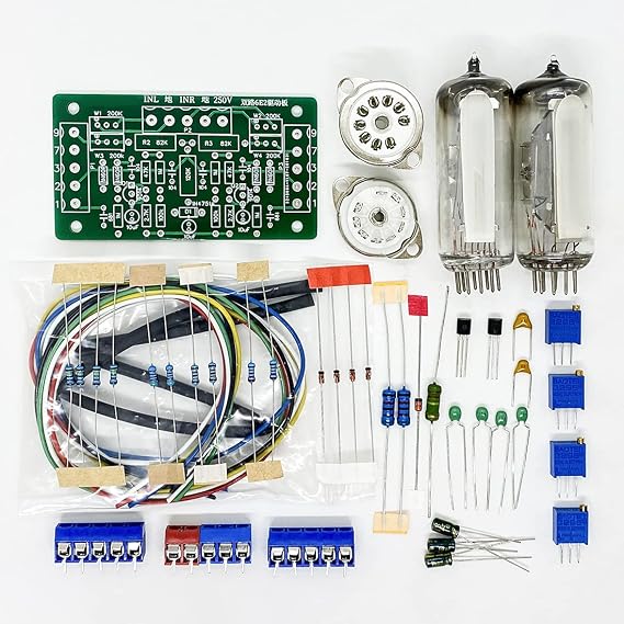 Dual Way Magic Eye 6E2 Tube Audio Level Indicator Module, 1 Set