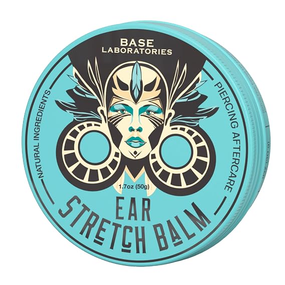 BASE LABORATORIES Ear Stretching Balm for Ear Gauges, Tunnels & Plug Balm