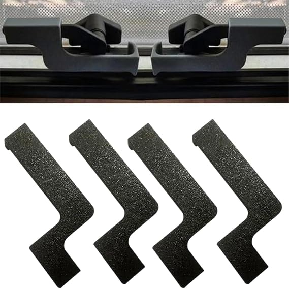 4 Pièces Caravan Window Security Lock Latch | Window Locks Security | No Drilling RV Accessories | Anti Theft Replacement Parts for Caravan Inside Road Trip Outdoor Camping Protection Family