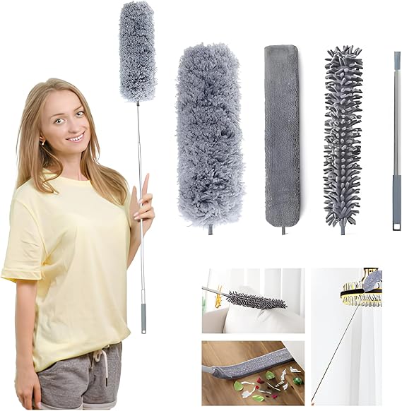Telescopic 3's Mop Dusting Tassel Multi Function Cleaning Kit