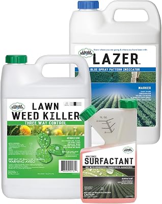 Liquid Harvest Lazer Blue Gallon | Non-Ionic Surfactant 16oz | Lawn Weed Killer 2,4-D, MCPA, Dicamba Gallon