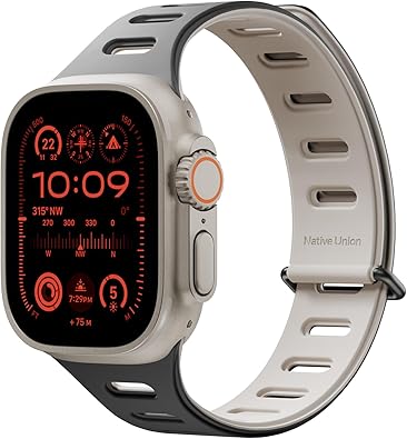 Native Union Active Band | Magnetic Apple Watch Band Double Sided Reversible Silicone Strap Adjustable Length Breathable & Sweat Proof for Sport