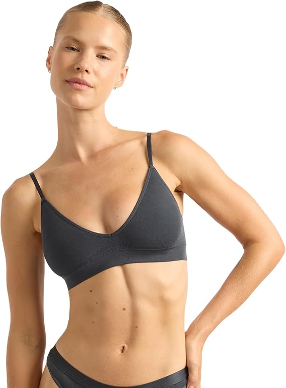 Boody Body EcoWear Women's LYOLYTE Triangle Bralette, Soft Breathable Bra, Seamless, Wireless, Lyocell Made from Bamboo