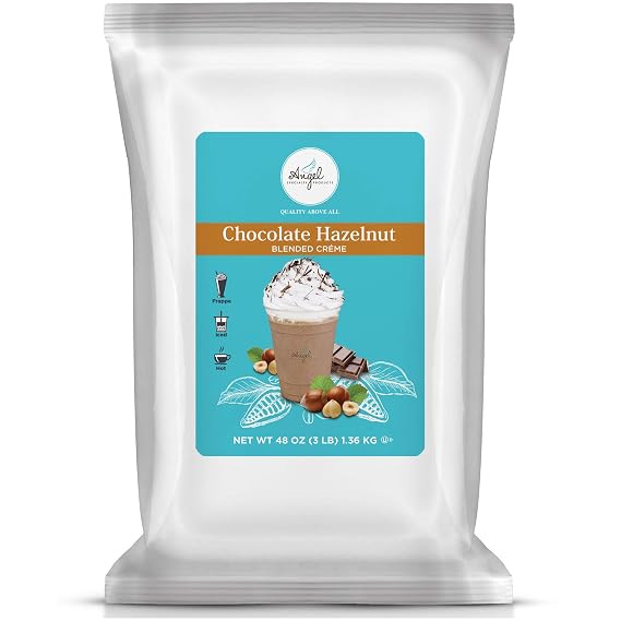 Chocolate Hazelnut by Angel Specialty Products Instant Frappe, Smoothie, Hot Chocolate Drink Mix (3 Pound)