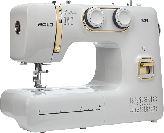 ROLD Q36 Sewing Machine with 25 Stitches Buttonhole 100 Watt Servo Motor Needle Threader Free Arm