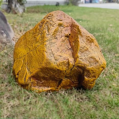 Realistic Landscape Rocks, Fake Rock Cover for Yard, Artificial Landscape Boulder Enclosure, Non-Hollow Outdoor Faux Rock for Landscaping Lawns and Gardens(29 * 18 * 22cm/11.4 * 7 * 8.7in)