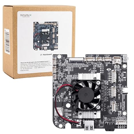 Creality Official SPARKX i7 Mainboard (Intl Ver.), Original i7 Motherboard Kit with T113-S4 Chip, 32-bit Control Board, CR4NU200360C22 Replacement Control Board with Silent Drivers for SPARKX i7