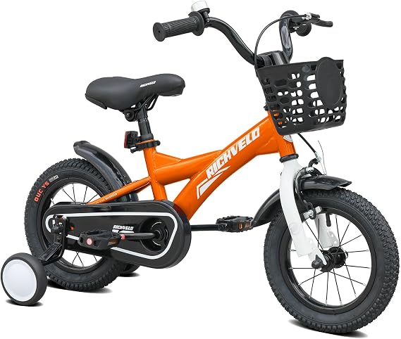 Kids Bike 16 Inch Kids' Bicycle for Toddler and Kids Ages 4-7 Years Old, BMX Style Boys Girls Bike with Training Wheels or Kickstand,Children Bicycles,Multiple Colors