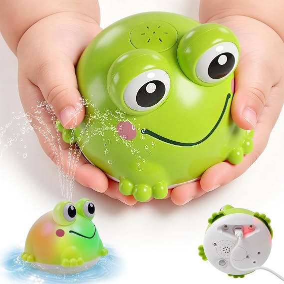 Light Up Baby Bath Toys for Babies 3+, Kids Essentials(Frog)