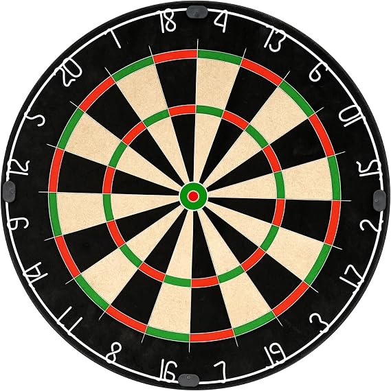 Dart Board Set, Professional Dartboard 18 Inch Dartboard with 12 Steel Tip Darts Rotational Number Ring Dartboard Set for Pub Family Office Game & Fixing Kit for Events