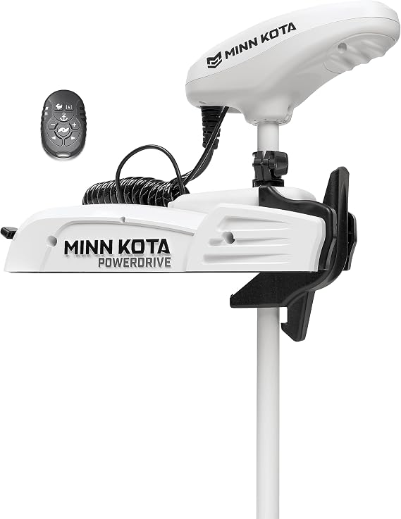 Minn Kota Riptide PowerDrive Bow-Mount Electric Trolling Motor with Micro Remote 70 Lb. Thrust, 54 In. Shaft, Saltwater