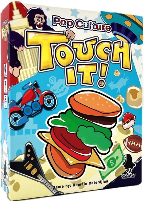 Huch! Touch It! - Pop Culture - Card Game, Sensory Family Game, Fun Party Play, Ages 6+, 2-6 Players, 10 Mins