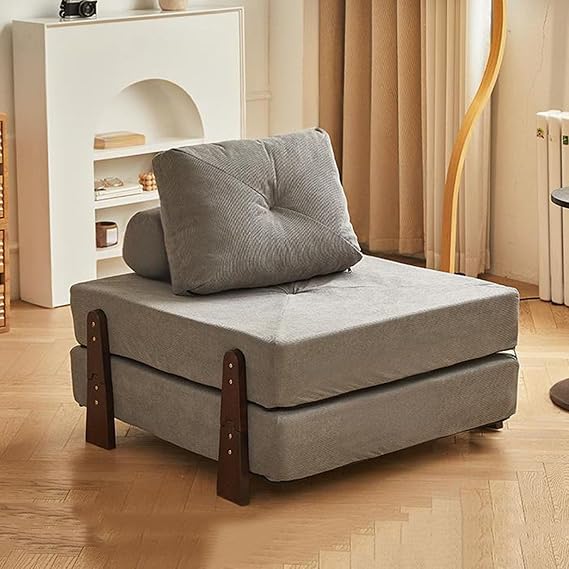 Convertible Sleeper Chair - Chair 3 in 1 Bed Sleeper for Adults with Pillow & Cushion, Sectional couches for Living Room