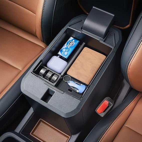 TOPINSTALL Center Console Organizer for 2022-2026 Ford Maverick-Black
