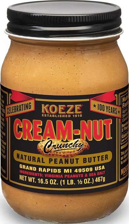Cream-Nut Crunchy Natural Peanut Butter