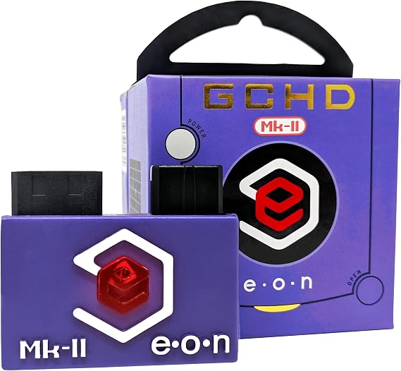 GCHD Mk-II | Gamecube HD Adapter for Nintendo Gamecube HDMI Converter, Digital Audio, Plug & Play, Zero Lag, Video Enhancer (Indigo)