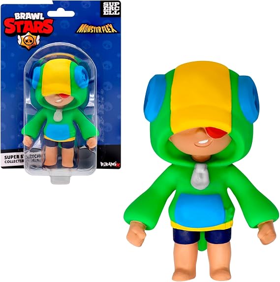 Bizak Monsterflex Brawl Stars Collectible Lion Figure, Super Extendable and Elastic, 13 cm, 10 to Collect, for Adult Fans Collectors and Children from 8 Years (64390009-9)
