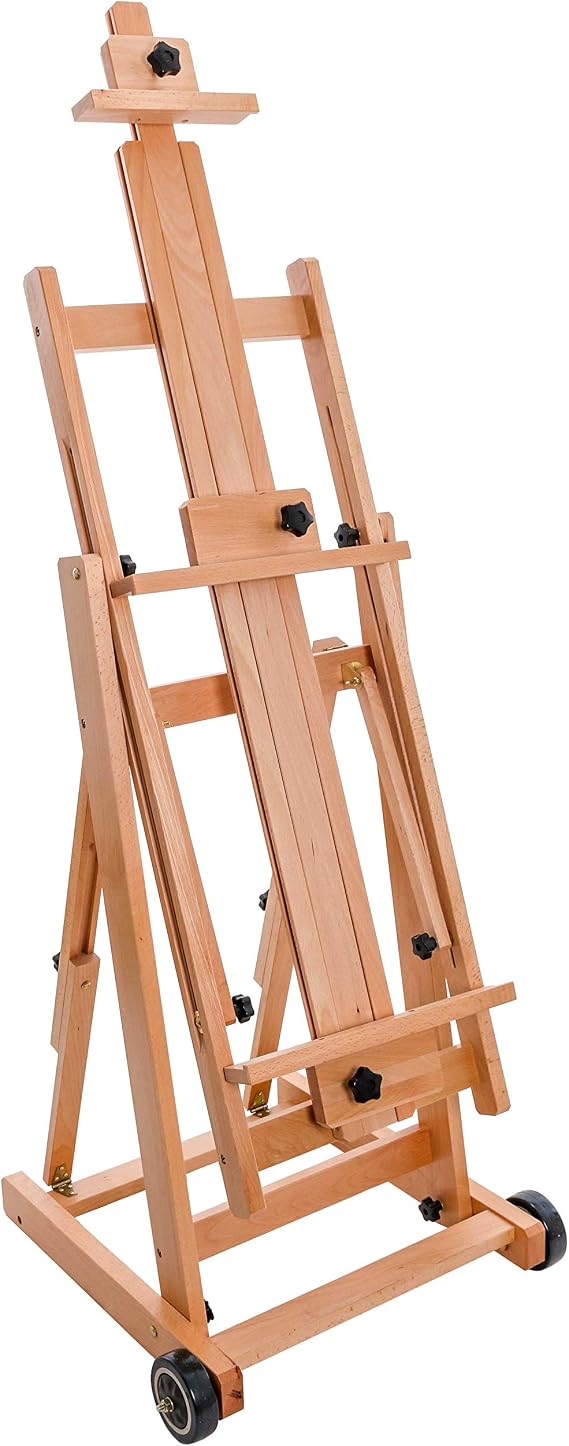 U.S. Art Supply Master Multi-Function Studio Artist Wooden Floor Easel