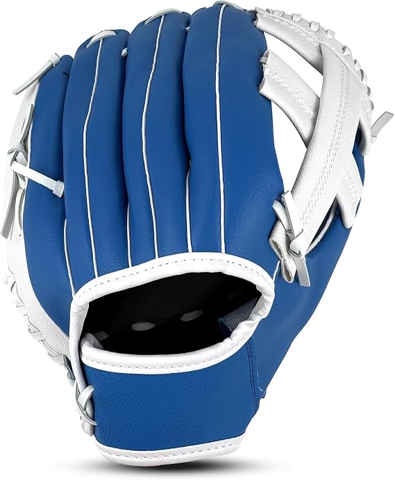 Baseball Glove for Adults & Youth | 10.5-12.5 Inch Training Outfield Mitt | Premium Synthetic Leather | Right-Hand Throw Baseball Softball