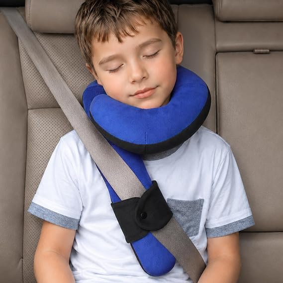Kids Travel Neck Pillow, Toddler Travel Pillow for Car & Airplane