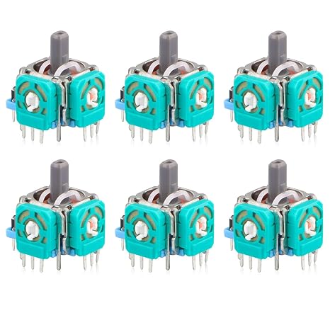 EEEKit 3D 6-Pack Replacement Analog Stick Joystick for PS4 Dualshock 4 Xbox One Controller Xbox Elite Controller