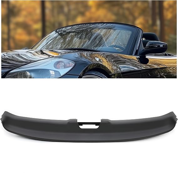 KUAFU Windshield Frame Cover Compatible with 2003-2008 BMW Z4 Roadster E85 Replacement for 54317056282 7056282 ABS Plastic Primer Black