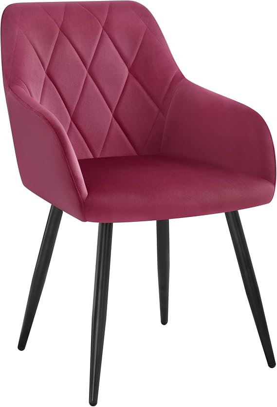WOLTU Dining Chair Kitchen Chair Padded with Armrests Backrest