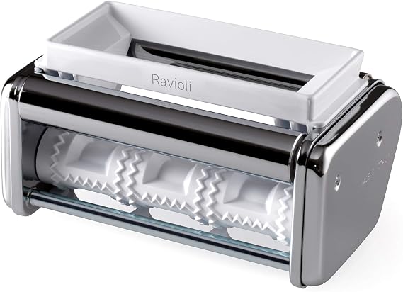 Marcato Ravioli 150 Attachment for Atlas 150 Pasta Machine Ravioli Maker Accessory for Homemade Filled Pasta, Aluminum Rollers, Easy Install, Made in Italy