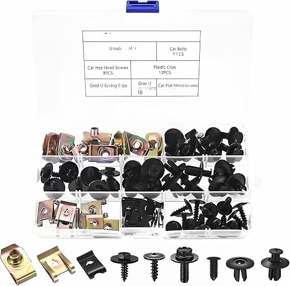 64pcs Car Clips Trim Fasteners, Car Body Trim Clips