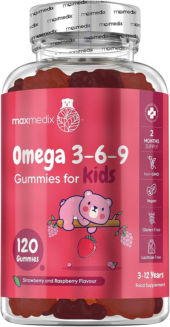Omega 3 Kids Gummies – 2-Months Supply 120 Gummies - 400 mg Perilla Oil