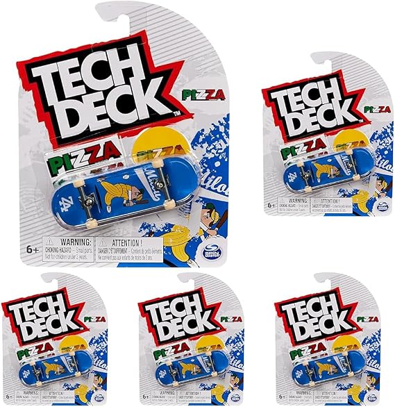 Tech Deck, 96-mm Fingerboard with Authentic Designs, For Ages 6 and Up (Styles May Vary) (Pack of 5)