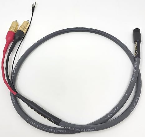 Cardas-Audio Iridium Phono Cable for Turntables with RCA Plugs and DIN Connector, 1M (3.3ft)
