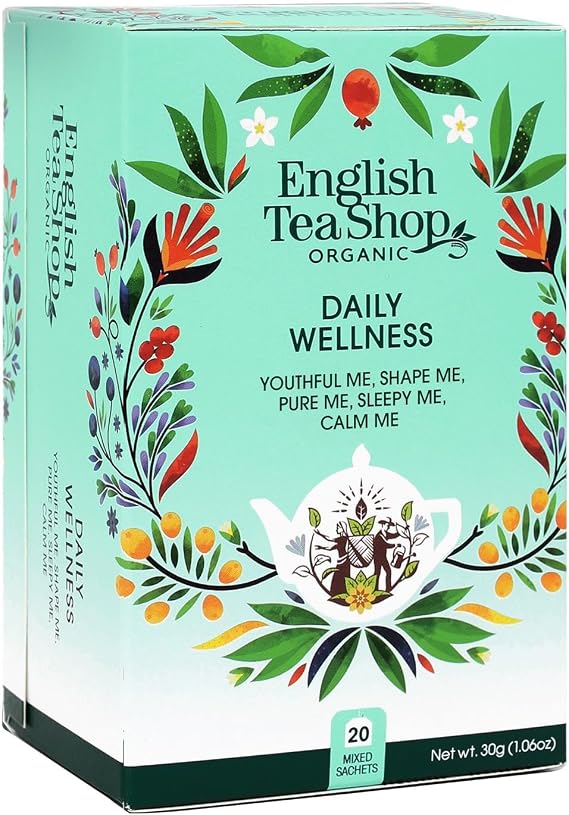 English Tea Shop Daily Wellness Tea Bag Sachets, 20-Piece