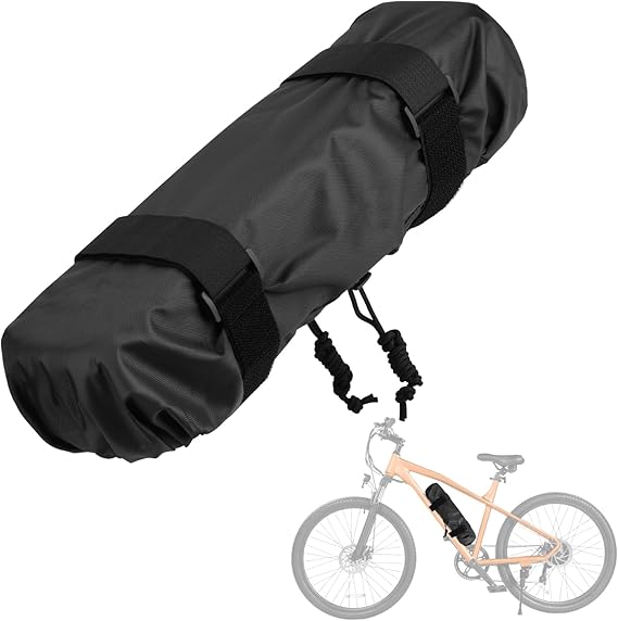 Ebike Battery Protective Cover Electric Bicycle Waterproof Battery Bag Anti Mud Dustproof Protection Sleeve Case with Drawstring and Fastening Strap, Ebike Accessories