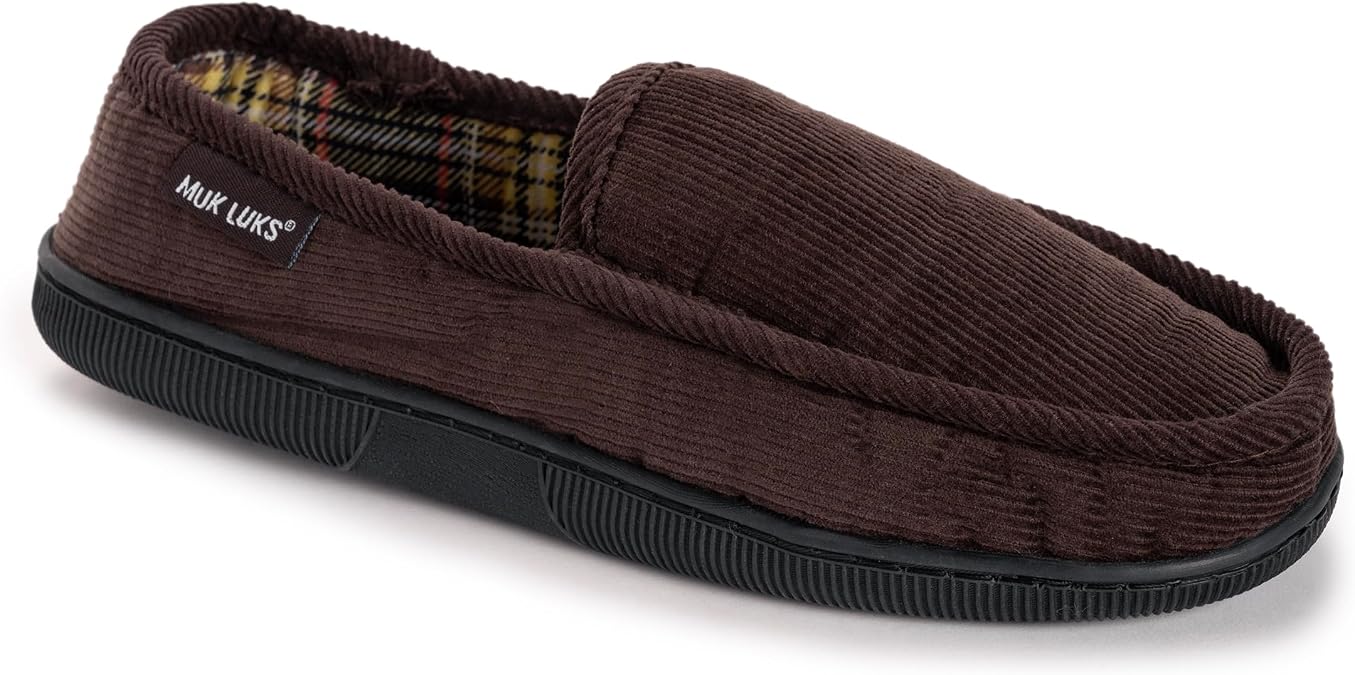 MUK LUKS Mens Corduroy Moccasin