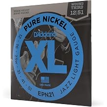 D'Addario Epn21 Set Elec Gtr Nickel Jazz Lite