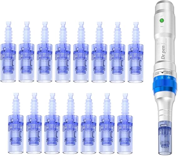 Dr.pen Ultima A6, 12 Pin Replacement Cartridges for Dr.pen Microneedling Pen A6 Model, Authentic Disposable Micro Needling Cartridges (12 PIN, 15Pcs)