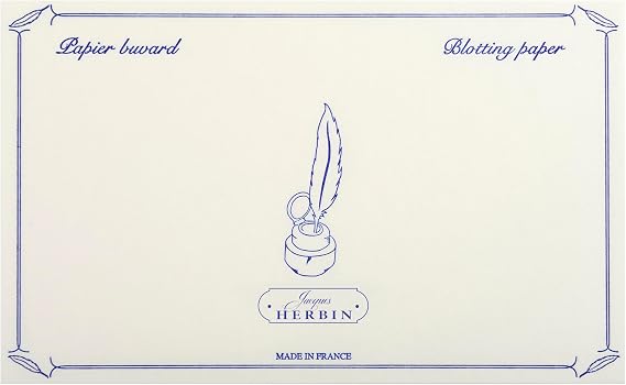 Herbin 10 White Blotter Sheets - 4 3/4 x 6 1/3