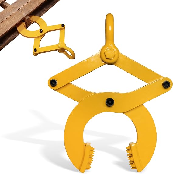 BISupply Pallet Puller Clamp, 6,000 lb pound Pulling Capacity, Pallet Grabber Hook Puller Tool for Forklift Chain