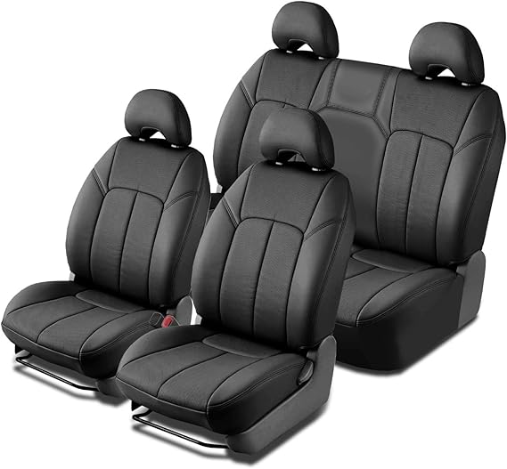 Clazzio 2020 Ford F150 Super Crew Front with Top Lid Leather Seat Cover