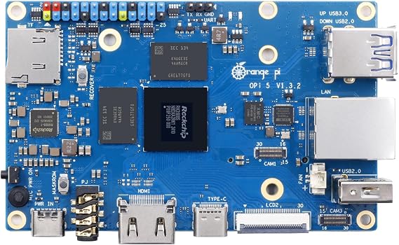 Orange Pi 5 4GB Rockchip RK3588S 8 Core 64 Bit Single Board Computer, 2.4GHz Frequency Open Source Development Board Mini PC Desktop Run Orange Pi OS, Android12, Debian11 Pi 5 4GB