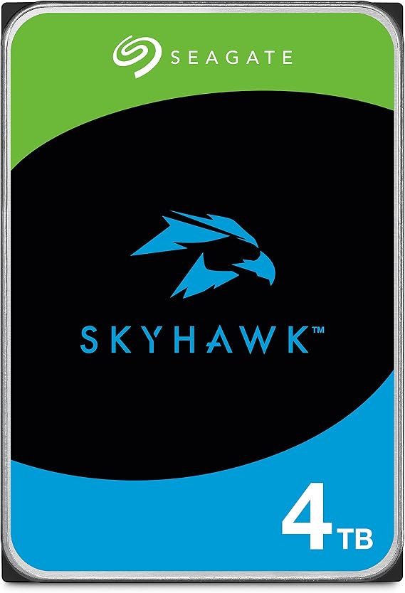 Seagate Skyhawk 4TB Video Internal Hard Drive HDD 3.5 Inch SATA 6Gb/s 64MB Cache for DVR NVR Security Camera System with Drive Health Management and in-House Rescue Services (ST4000VXZ16/016)